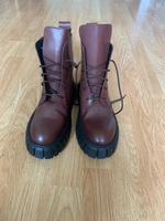 Braune Lederstiefel / Brown leather boots Leipzig - Plagwitz Vorschau