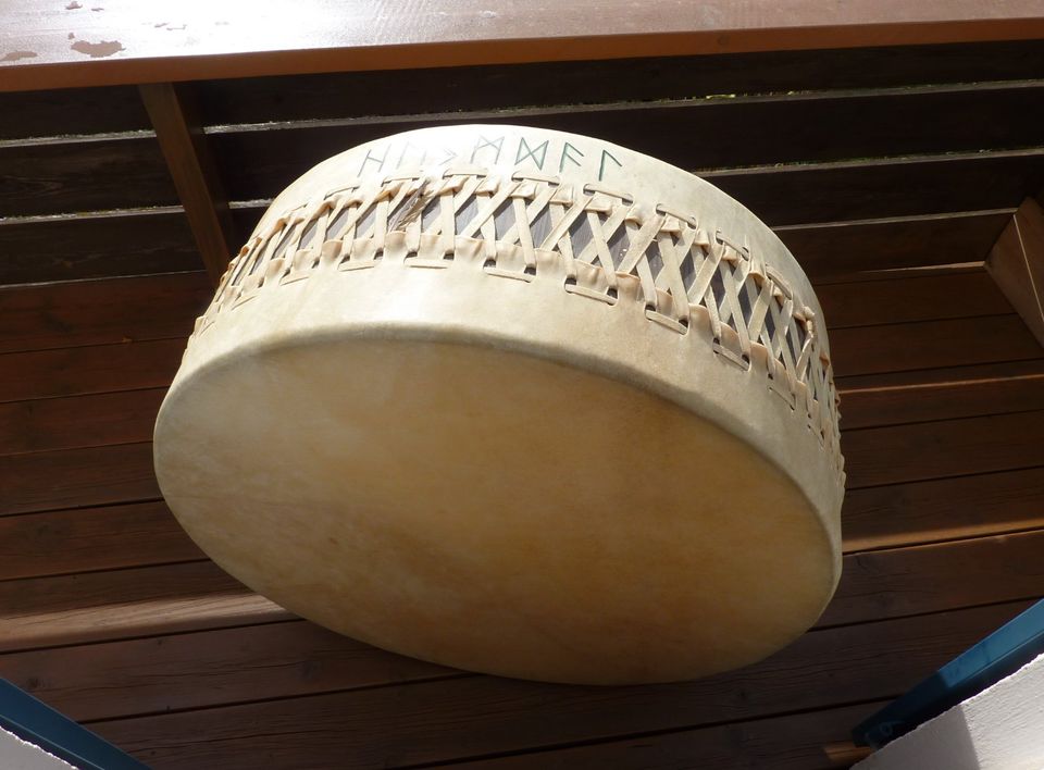 Drachentrommel, Motherdrum, Heiltrommel, 100cm, Einzelstück in Bad Boll