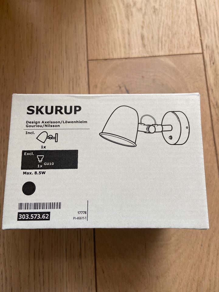 Lampe Wandleuchte Ikea Skurup schwarz in Köln