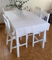 Tisch mit 4 Stühlen, weiß Hessen - Wetzlar Vorschau