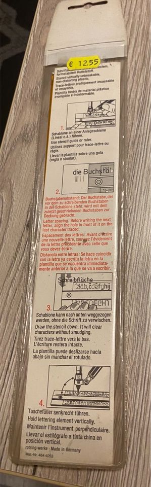 Rotring Schriftschablone in Essen