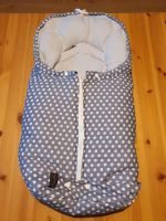 Fußsack Babyschale Kinderwagen Wintersack grau/weiß gepunktet Niedersachsen - Hörden am Harz Vorschau