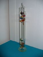 Großes Galileo Thermometer - 44 cm hoch Brandenburg - Bernau Vorschau