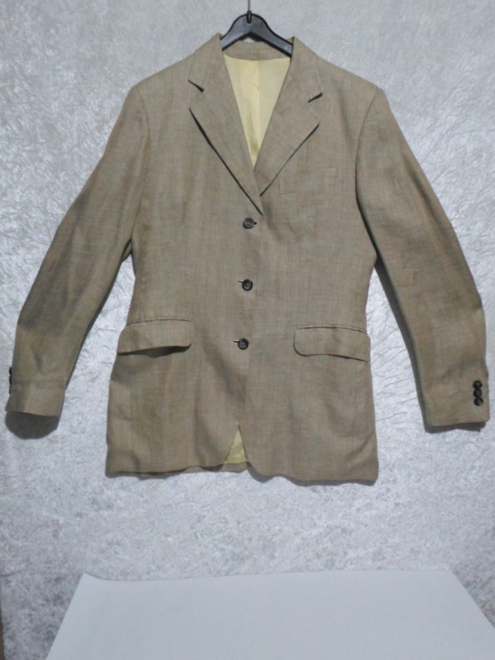 Blazer Leinen beige Gr. 38 Second Hand in Rödermark