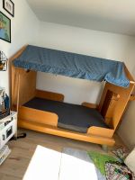 Holzbett / Kinderbett 90cm aus Echtholz mit süßem Dach-Aufsatz Aachen - Aachen-Mitte Vorschau