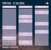 Traumzeit Festival 2024 TAGESTICKET Freitag Düsseldorf - Stadtmitte Vorschau