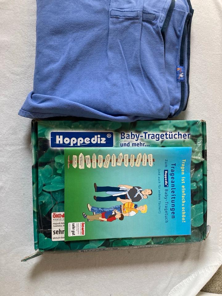 Tragetuch Hoppeditz blau 4,6 m, in OVP mit Trageanleitungen in Wuppertal