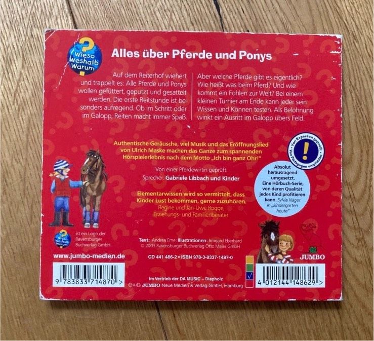 Wieso weshalb warum - CD Pferde / Ponys - Hörspiel / Hörbuch in München