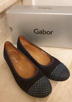 Gabor Ballerina Sandale 38 blau Pailletten Samt Ziegenleder Kr. München - Neubiberg Vorschau