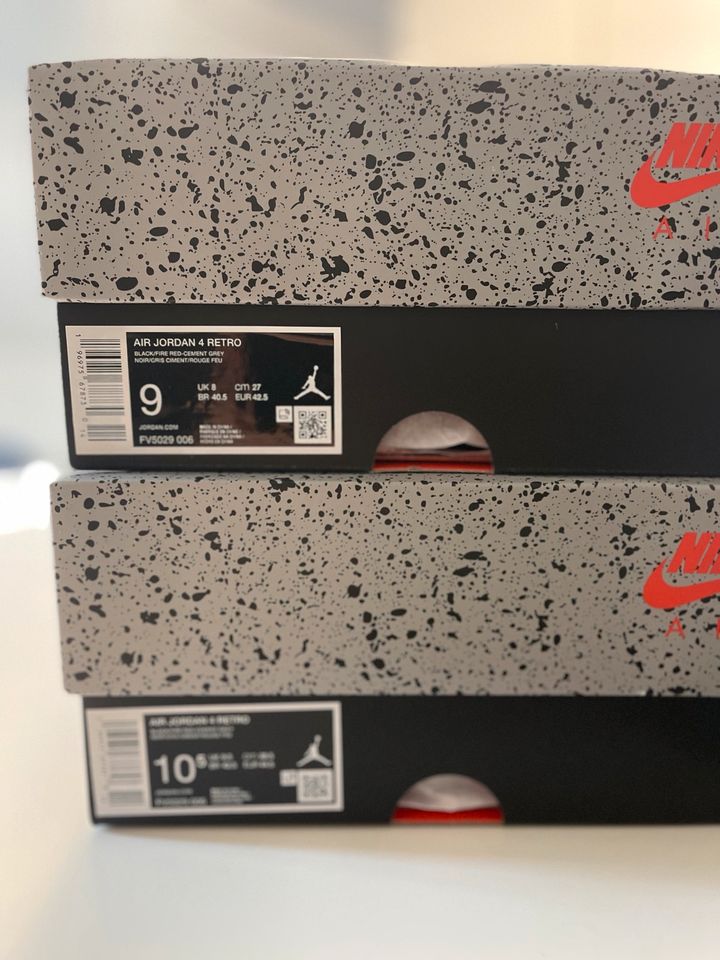 Nike Jordan 4 „Bred Reimagined“ (EU42,5 & EU44,5) in Hainburg