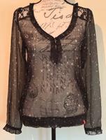 EDC Bluse in S transparent schwarz Nordrhein-Westfalen - Lüdenscheid Vorschau