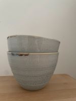 Portugiesische Keramik - 2 Schalen aus Porzellan, blau meliert Berlin - Neukölln Vorschau