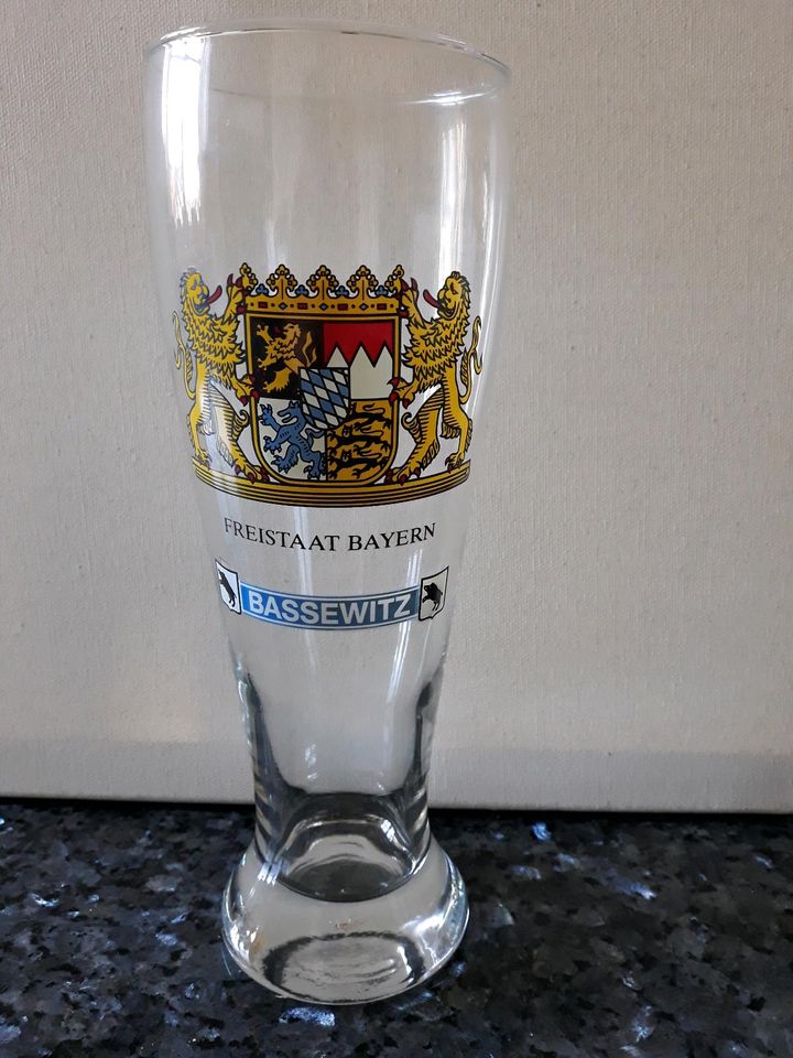 1 Weizenbier Glas Freistaat Bayern  Bassewitz 0,5 l in Heroldsbach