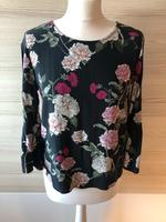 ♡ ONLY Bluse Tunika Schwarz Blumen floral S/36  ♡ Sachsen - Grimma Vorschau