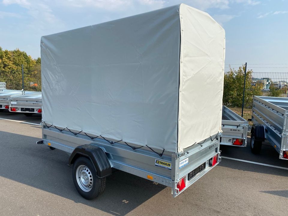 Trailis 1.300 kg gebremst Kasten 265x132 cm Trailer NEU 100km/h in Weilerswist