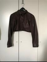 H&M Lederhemd Lederjacke braun cropped S München - Schwabing-West Vorschau