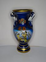 Griechische Henkel Vase, Amphore, Keramik H18,5cm blau Bayern - Pyrbaum Vorschau