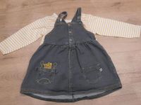 Baby Mädchen Jeans Latz Kleid langarm Shirt grau gelb 86 Bayern - Traitsching Vorschau