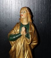 Heiligenfigur Maria Madonna Wandrelief goldfarben mit Sockel Hessen - Idstein Vorschau