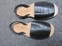 Avarcas schw. Sandale Leder  Made in Spain Gr. 40 (41) Nordrhein-Westfalen - Dorsten Vorschau