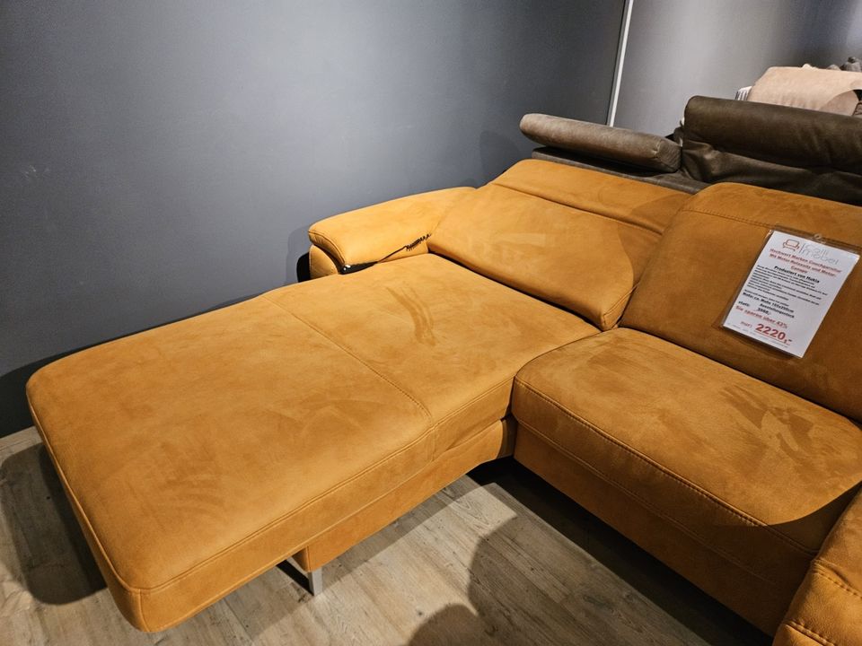 NEU HUKLA Couch Wohnlandschaft mit Motor Relaxsitz + Canape Relax in Moers