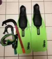 Trex Orca Schwimmflossen + 2 Schnorchel + Schwimmbrille Dresden - Reick Vorschau