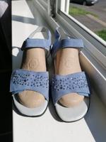 Vitaform Sandalette aus Samtziegenleder und Swarovski-Kristallen Nordrhein-Westfalen - Siegburg Vorschau