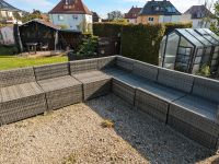 Rattan Sitzecke grau 280 x 280 cm Sachsen - Meerane Vorschau