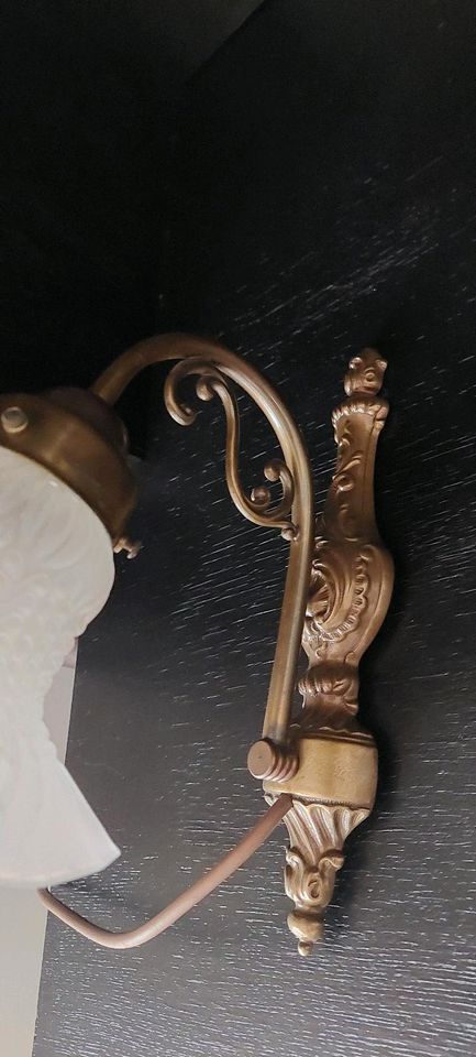 Bronze Wandlampe / antik in Ibbenbüren