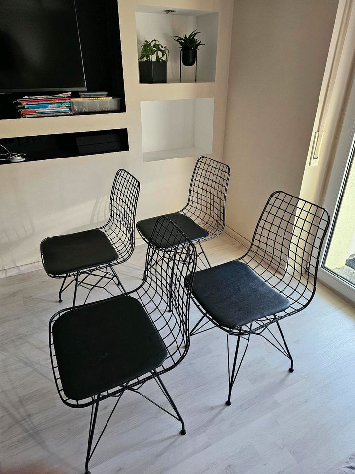4er Stuhl für Esstisch Schwarz in Fürth