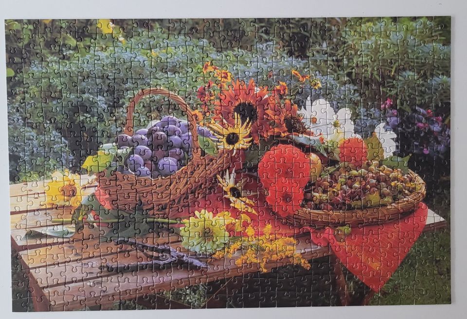 Puzzle 500 Teile, Schmid, Garten-Idylle in Gernsheim 