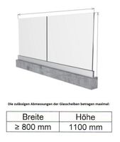 Brüstungsprofil Ganzglasprofil Glasgeländer 37,5m(15x2,5m) Köln - Bayenthal Vorschau