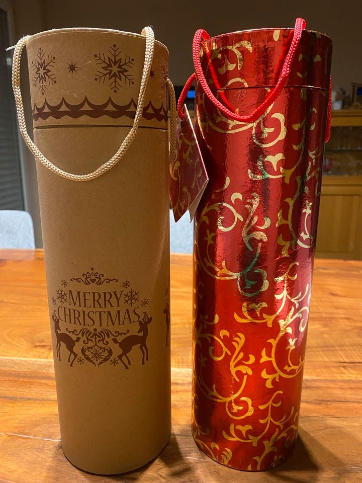 Flaschen Weihnachten Geschenk Boxen Deko -NEU- a‘ 2€ in Simbach