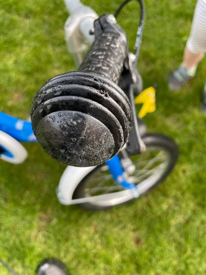 Puky 16 Zoll Kinderfahrrad Blau mit Fußbällen in Kirchheim unter Teck