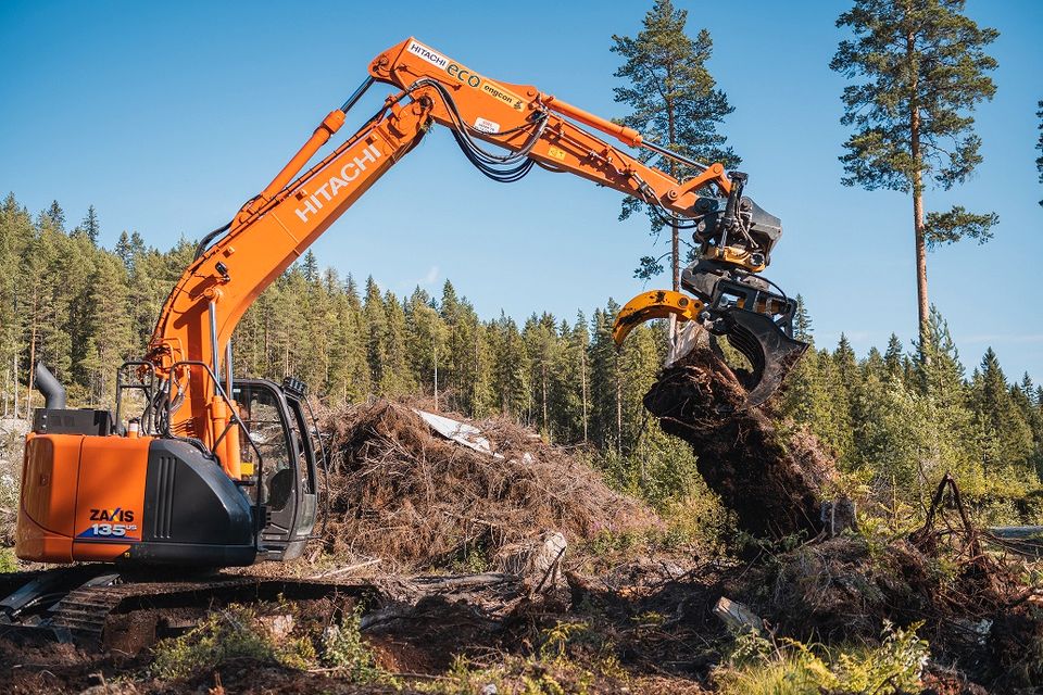 Greifer für Holz, Geröll, Wurzeln, Recycling, Roderechen 6-25 To. in Ehekirchen