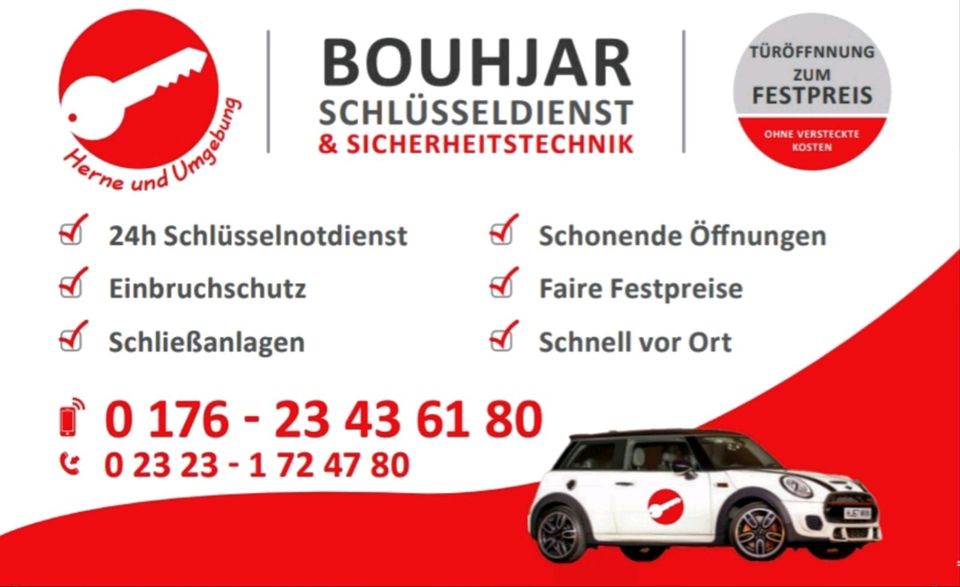 Schlüsseldienst 24/7 Festpreisgarantie | Türöffnung zum Festpreis in Bochum