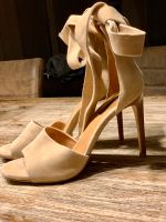 Wildleder High Heels Pumps Römer Sandalette camel Velour Leder Bayern - Heroldsberg Vorschau