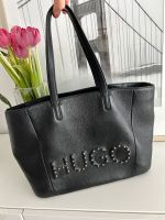 Hugo Boss Handtasche Tasche schwarz Leder Nieten Bag Tragetasche Bayern - Böbrach Vorschau