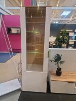 Vitrine Betty 60 cm mit LED, Glasböden Weiß matt Eiche Schleswig-Holstein - Nahe Vorschau