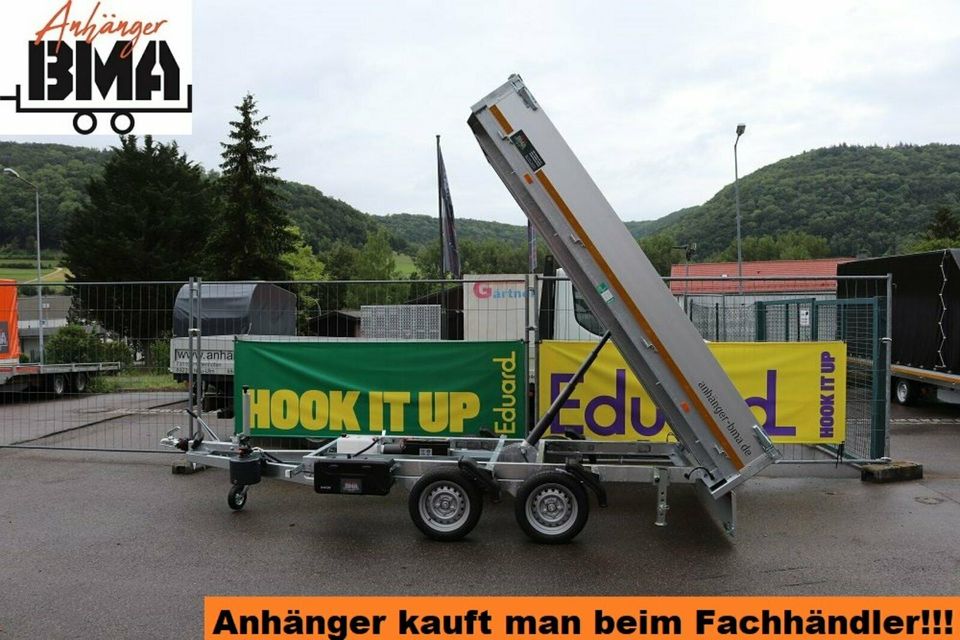 EDUARD Rückwärtskipper Anhänger 310x180 E&H 3500kg 63cm RAMPEN+ST in Mühlhausen im Täle