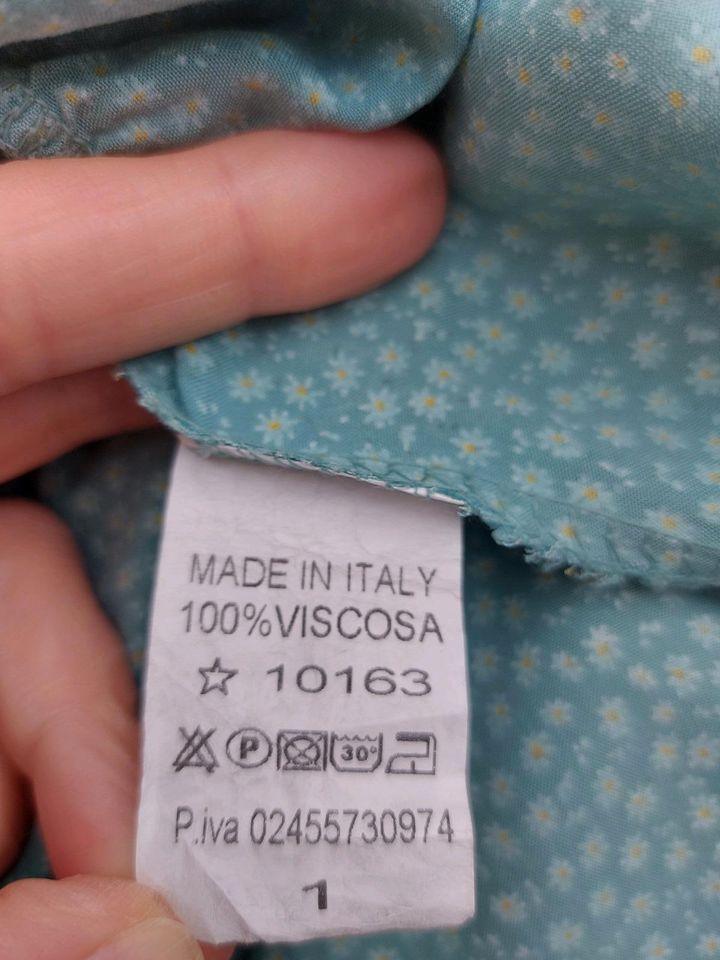 Made in Italy Kleid, mint, Blumen, Gr. M in Kiel