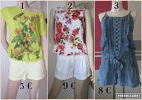 SHORT + T-SHIRTS_AMISU_OVERALL_ FISHBONE _Gr. M /36-38/_Ab.5 € Nürnberg (Mittelfr) - Südstadt Vorschau