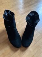 Stiefeletten Görtz Absatz Holz Wildleder schwarz Bayern - Eresing Vorschau