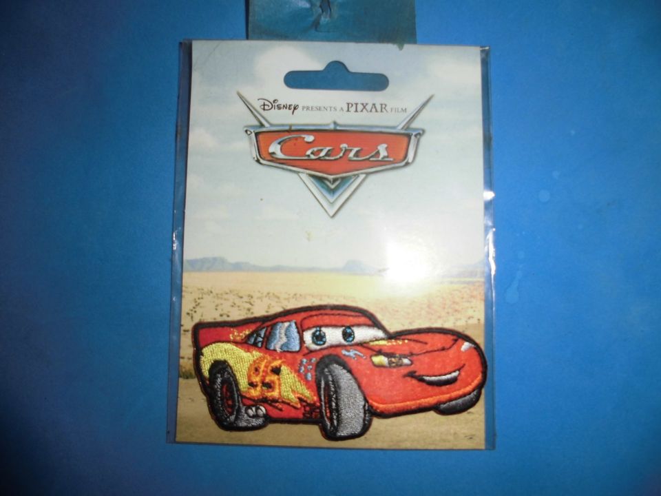 Disney Pixar Cars Aufnäher Bügelbild 8cm lang in Hessen - Hainburg