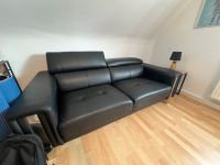 Wohnzimmer Sofa aus Kunstleder in Schwarz 3 Sitzer Bayern - Dillingen (Donau) Vorschau