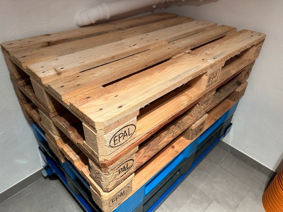 7x EURO - Holzpaletten - neu bis neuwertig - EURO - Holzpaletten in Siegen