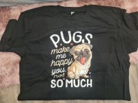 Pug TShirt Mops/Pug make me happy Niedersachsen - Varel Vorschau