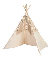 TIPI Spielzelt Makramee natur B 115 x H 150 x T 115 cm Ludwigslust - Landkreis - Wittenburg Vorschau