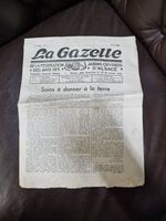 Antike Sammlung,La Gazette (April 1948) französische Zeitung Nordrhein-Westfalen - Recklinghausen Vorschau