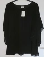 Bluse Schwarz luftig Größe 56/58 Neu Sachsen-Anhalt - Allstedt Vorschau